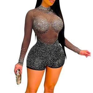 Rhinestone’s Covered Women’s Romper